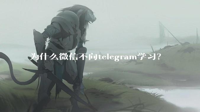 为什么微信不向telegram学习?