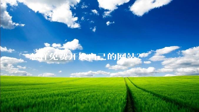 怎样免费开发自己的网站?